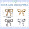 SUNNYCLUE 24Pcs 2 Colors Alloy Rhinestone Pendants ALRI-SC0001-46-2