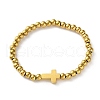 304 Stainless Steel Beaded Bracelets for Women BJEW-Z133-01G-2