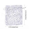 Rose Printed Organza Bags OP-R021-10x12-03-5