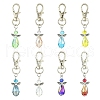 Angel Glass & Alloy Pendant Decoration HJEW-YW00026-01-2