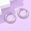 Tarnish Resistant 304 Stainless Steel Huggie Hoop Earrings EJEW-F111-20mm-P-5