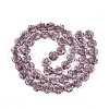Luminous Handmade Gold Foil Glass Beads Strands FOIL-N029-01E-3
