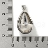 Rack Plating Brass Micro Pave Clear Cubic Zirconia Pendants KK-E114-02P-01-3