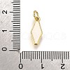 Brass Enamel Charms KK-C106-02G-4