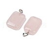 Natural Rose Quartz Pendants G-C184-02-2