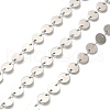 304 Stainless Steel Flat Sequin Chains CHS-A016-61P-A-1