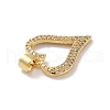 Rack Plating Brass Micro Pave Cubic Zirconia Pendants KK-A160-04G-4