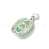 Glass Seed Beaded Hot Air Balloon Pendants PALLOY-MZ00662-01-4