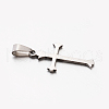 Tarnish Resistant Cool Boy 201 Stainless Steel Cross Pendants STAS-F010B-59-2