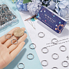 SUNNYCLUE 100Pcs 304 Stainless Steel Split Key Rings STAS-SC0008-79-3