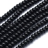 Synthetic Black Stone Beads Strands G-E507-24A-1