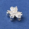 Brass Micro Pave Clear Cubic Zirconia Beads KK-G503-13S-2
