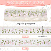 15 Yards Polyester Embroidery Flower Lace Ribbon OCOR-WH0078-223-2