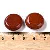 Natural Red Jasper Flat Round Palm Stones G-M416-10D-3