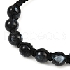 4Pcs 4 Colors Baking Painted Glass Round Beads Braided Bead Bracelets BJEW-JB11974-5