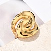 304 Stainless Steel Crossover Finger Rings RJEW-Q012-07G-3
