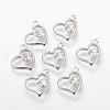 Alloy Cubic Zirconia Charms ZIRC-S056-02-2