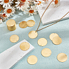 WADORN 50Pcs Brass Stamping Blank Tag Pendants KK-WR0001-21-4