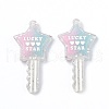 Two Tone Resin Big Pendants RESI-Z001-02A-1