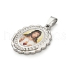 304 Stainless Steel Pendants STAS-Q343-06A-P-2