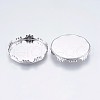 304 Stainless Steel Lace Edge Bezel Cups STAS-I069-39-25MM-2