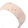 5Pcs 5 Style Natural Rose Quartz & Pearl & Shell Star Beaded Stretch Bracelets Set BJEW-JB09495-01-5