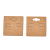 Kraft Paper Earring Display Cards with Hanging Hole EDIS-N010-01-1-2