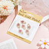 Beebeecraft 6Pcs Brass Micro Pave Clear Grade AAA Cubic Zirconia Pendants KK-BBC0015-32B-6