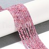 Natural Pink Tourmaline Beads Strands G-N342-33A-2