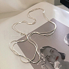 925 Sterling Silver Snake Chain Long Necklaces FS-WG4AD64-01-1