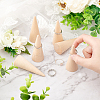 Fingerinspire 12Pcs Wooden Ring Displays RDIS-FG0001-24-4