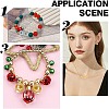 ARRICRAFT 350Pcs 2 Colors Baking Painted Pearlized Glass Pearl Round Bead Strands HY-AR0001-14-6