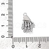 Brass Micro Pave Cubic Zirconia Pendants KK-D288-05P-3
