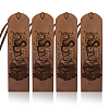 Cowhide Leather Labels AJEW-WH0386-0051-1