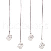 Alloy Hanging Dice with Dots Pendant Decorations HJEW-WH0043-68P-1