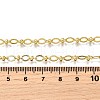 Brass Oval and Rondelle Link Chain Necklaces NJEW-M108-32G-3