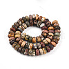 Natural Polychrome Jasper/Picasso Stone/Picasso Jasper Beads Strands G-T140-70A-2