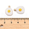 Alloy Enamel Pendants PALLOY-R155-01G-03-3