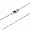 304 Stainless Steel Cable Chain Necklace NJEW-S420-008C-P-1