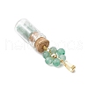 7Pcs 7 Styles Natural Mixed Stone Round Beaded Flower Pendants HJEW-JM03042-5