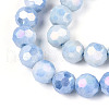 Electroplate Glass Beads Strands EGLA-T021-8mm-15-09-3