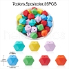 Hexagon Food Grade Eco-Friendly Silicone Focal Beads SIL-YW0001-11A-3