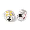 CCB Plastic Enamel European Beads CCB-G018-01-2