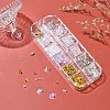 488Pcs 12 Styles Plastic Brass Ear Nuts FIND-YW0005-03-4