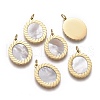Natural Shell Charms STAS-H100-02G-2