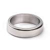 Non-Tarnish 201 Stainless Steel Plain Rotating Fidget Band Ring RJEW-I089-19P-2