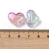 UV Plating Transparent Acrylic Beads OACR-B031-30-3