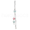 Bowknot Star Acrylic Pendant Decorations HJEW-JM02074-1