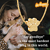 Paw Print Urn Ashes Necklace NJEW-WH0024-01G-6