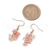 Acrylic Flower Dangle Earrings EJEW-JE06395-3